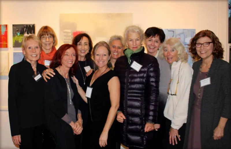 Members of The Abstract10 together at a gallery exhibition