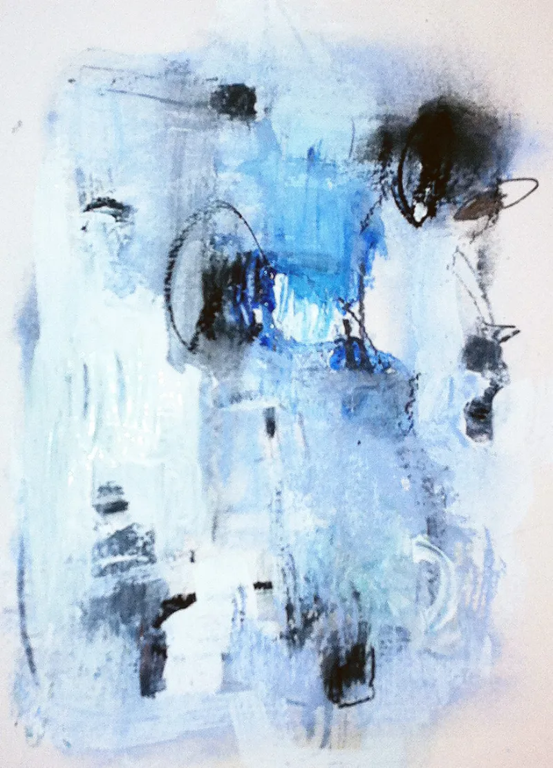 Black & Blue — painting by Michele Zuzalek