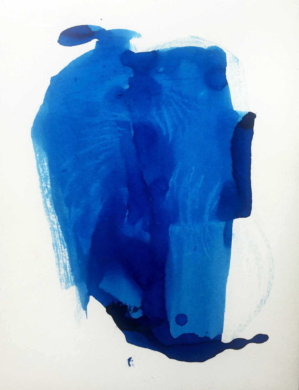 Blue Bay, Watercolor on paper, 9 × 12 in — work by Michele Zuzalek