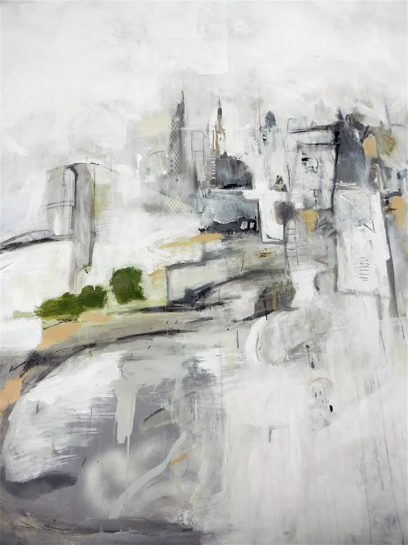 New York-Encroachment — painting by Michele Zuzalek