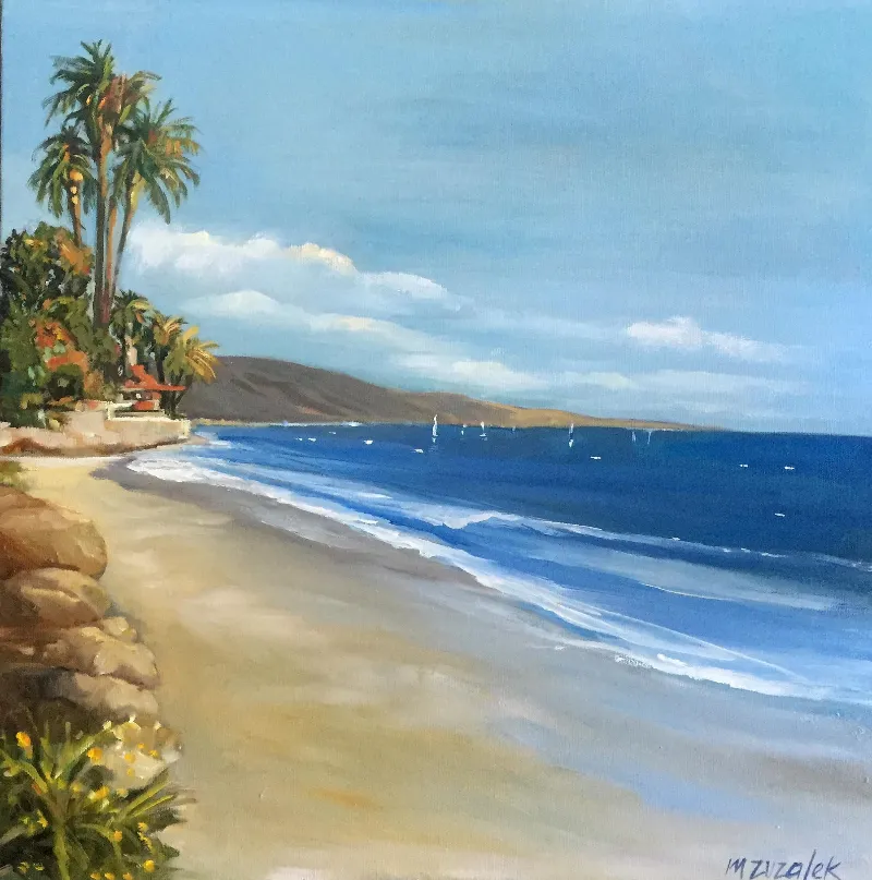 Butterfly Beach Afternoon — painting by Michele Zuzalek