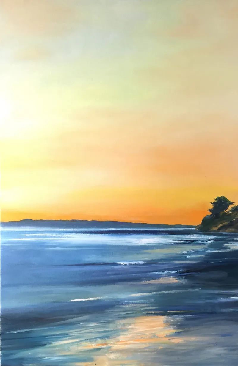 Channel Islands Evening — painting by Michele Zuzalek