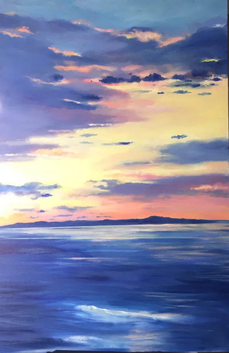 Evening Channel Islands 2 — painting by Michele Zuzalek