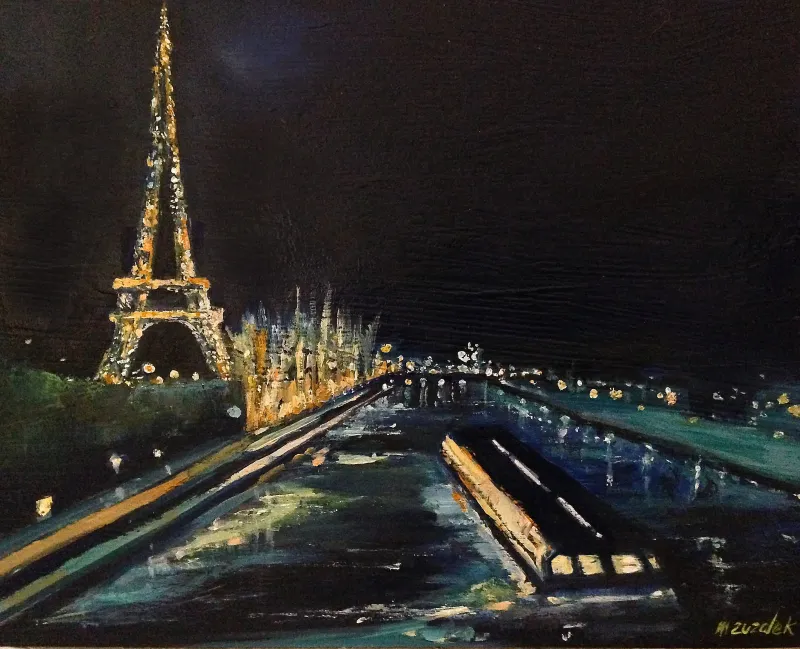 Evening in Paris — painting by Michele Zuzalek