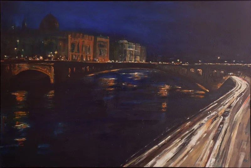 Excess, Paris — painting by Michele Zuzalek