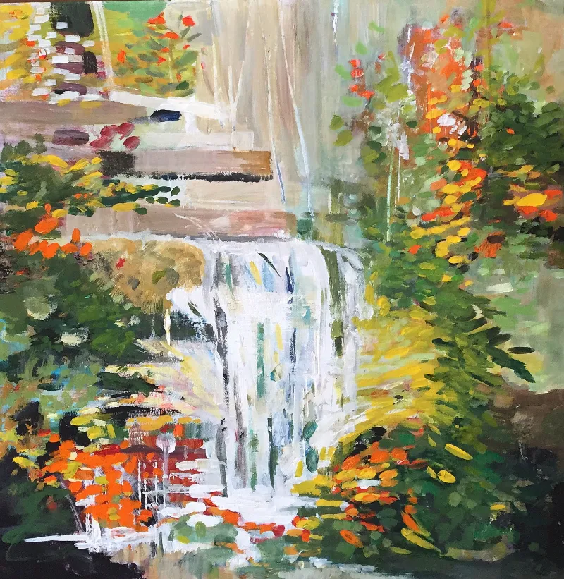 Fallingwater — painting by Michele Zuzalek