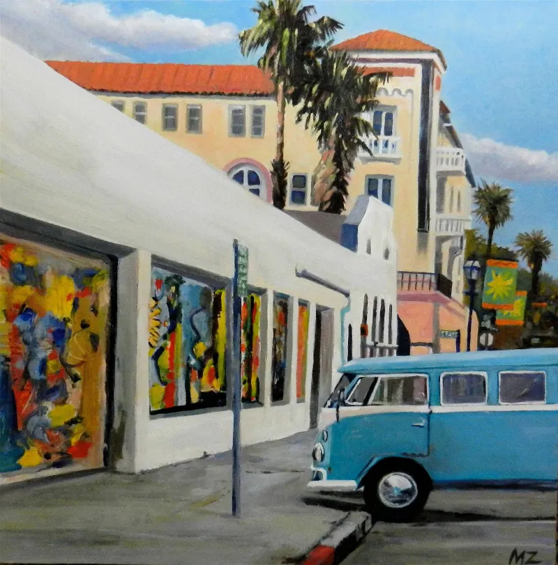 Funk Zone — painting by Michele Zuzalek