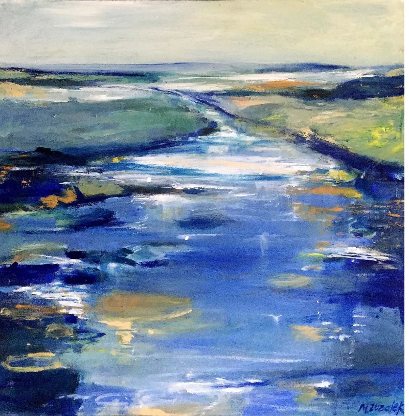 Hope Ranch Beach — painting by Michele Zuzalek