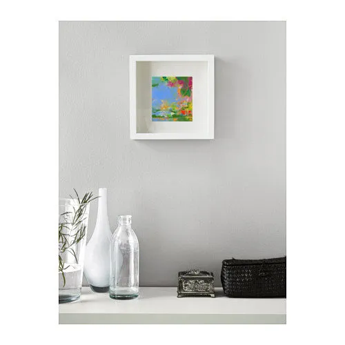 A Michele Zuzalek painting shown in a furnished room