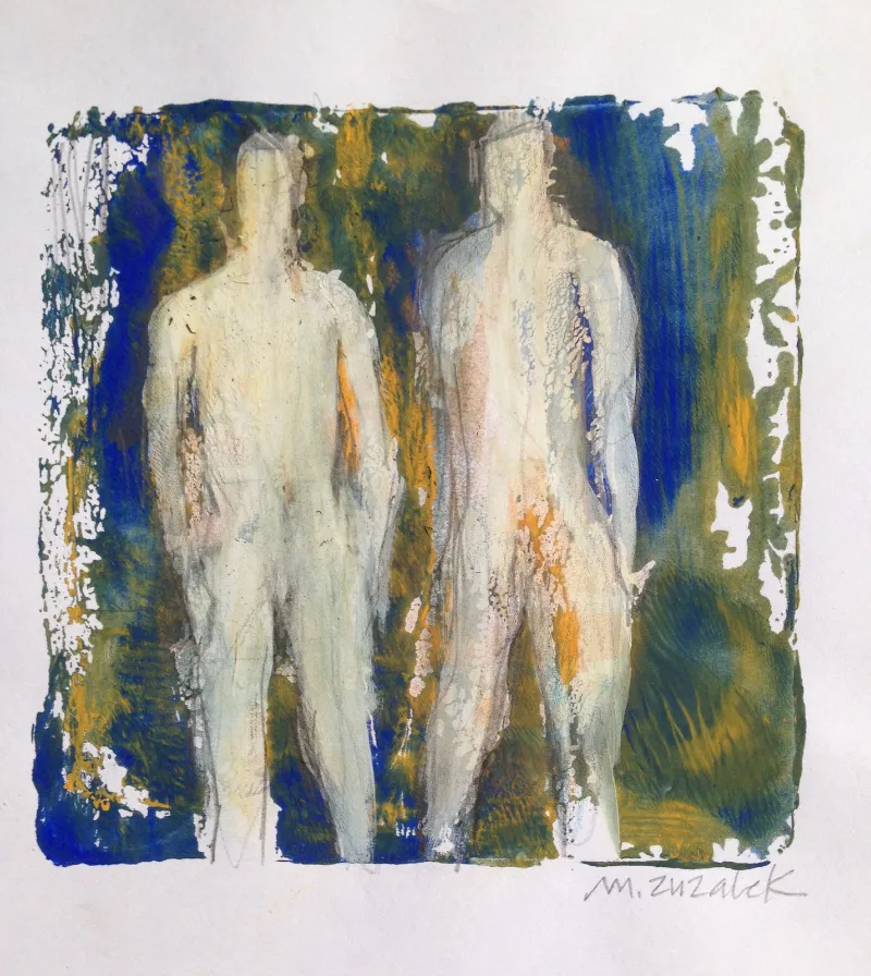 Les Deux Hommes — work by Michele Zuzalek