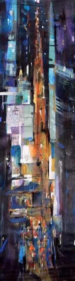 Manhattan — painting by Michele Zuzalek