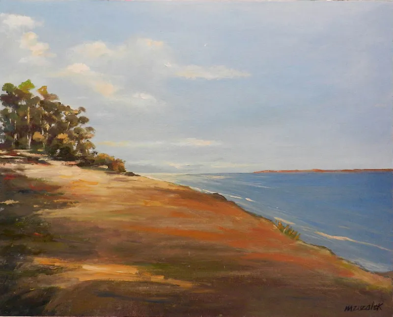 Morning on the Douglas Family Preserve — painting by Michele Zuzalek
