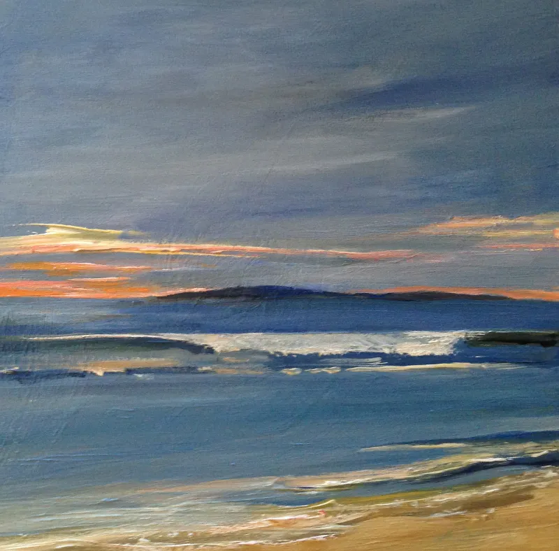 Morning Waves — painting by Michele Zuzalek