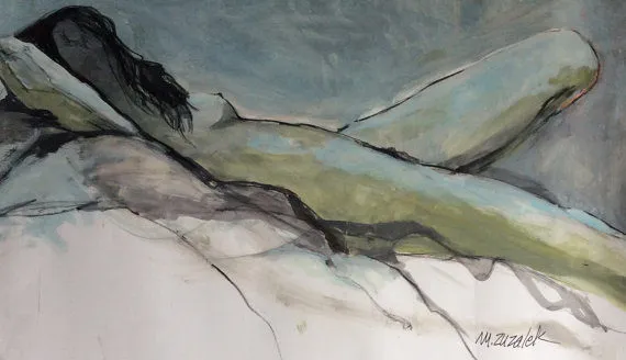 Nude Reclining — work by Michele Zuzalek