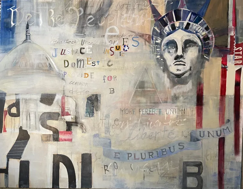 Out of Many, One — painting by Michele Zuzalek