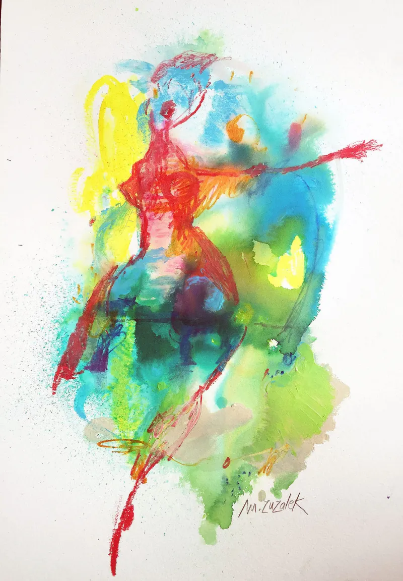 Red Dancer — work by Michele Zuzalek