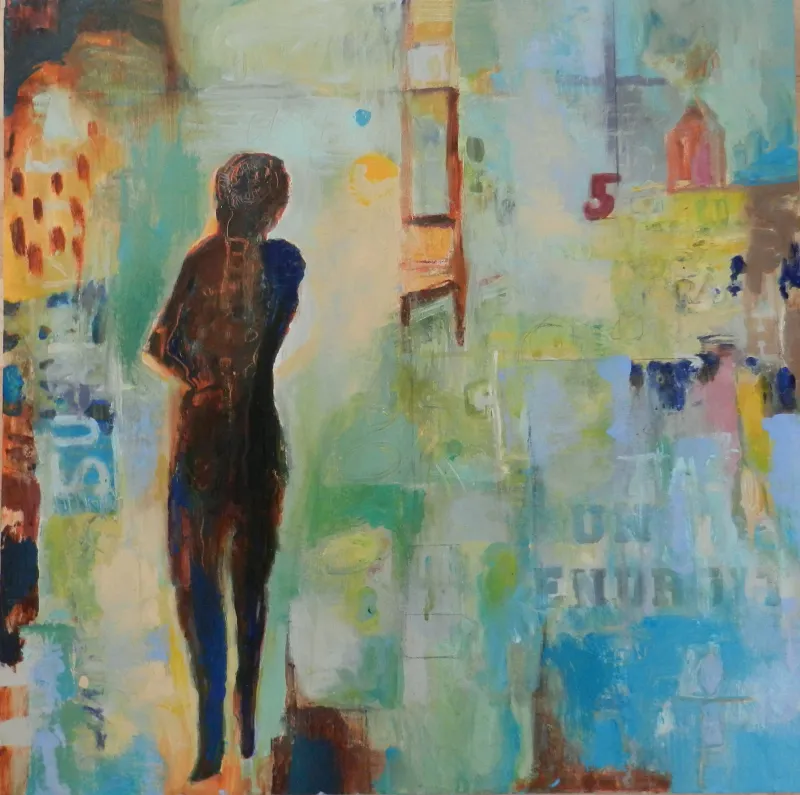 Self Contained — painting by Michele Zuzalek